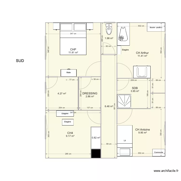 PARTIE NUIT ST CYR. Plan de PARTIE NUIT ST CYR. Plan de