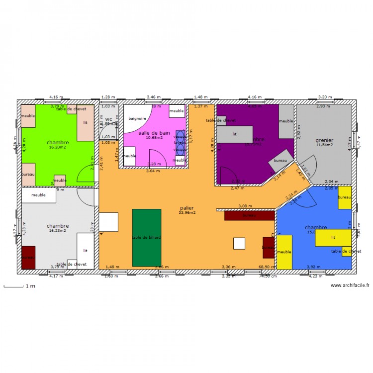 plan etage maison 3. Plan de 0 pièce et 0 m2