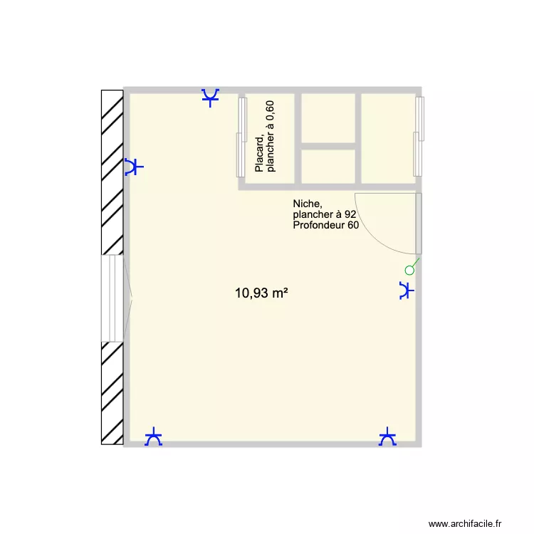 chambre Margaux. Plan de chambre Margaux. Plan de