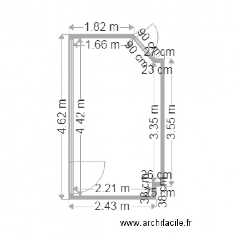 plan galerie tokonoma. Plan de 0 pièce et 0 m2