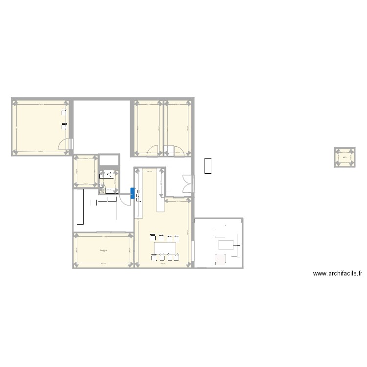 Chaziere V3. Plan de 0 pièce et 0 m2