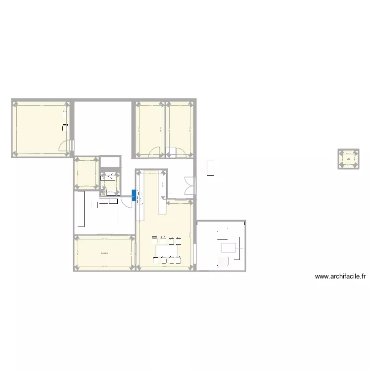 Chaziere V3. Plan de 