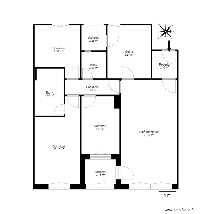 CR VALIRA NOVA BLOC E 1 3. Plan de 0 pièce et 0 m2
