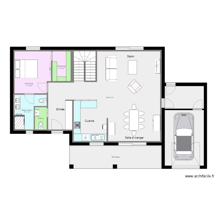 Maison 04E  v1. Plan de 0 pièce et 0 m2