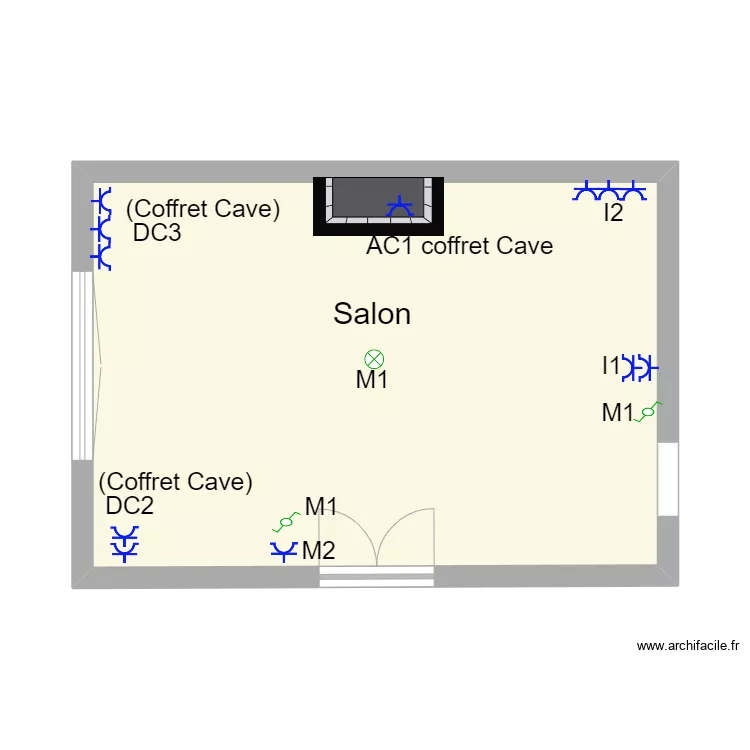 Salon. Plan de 