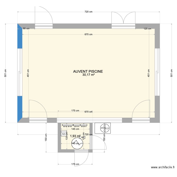 AUVENT ET ABRIS PISCINE 4 10 21. Plan de 0 pièce et 0 m2