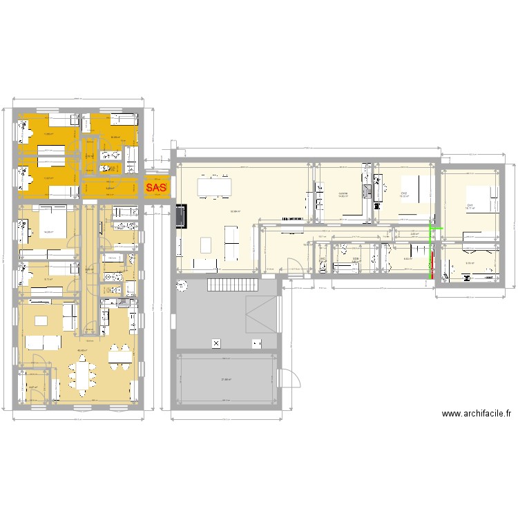 ancienne et maison maison 4 ch. Plan de 0 pièce et 0 m2