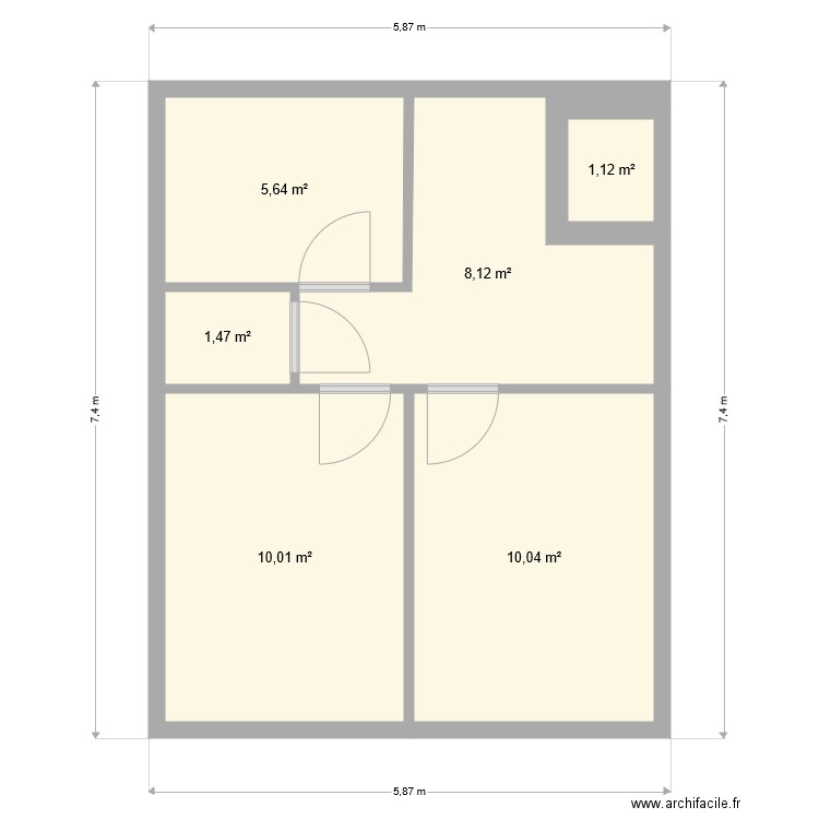 Duplex 1er. Plan de 0 pièce et 0 m2