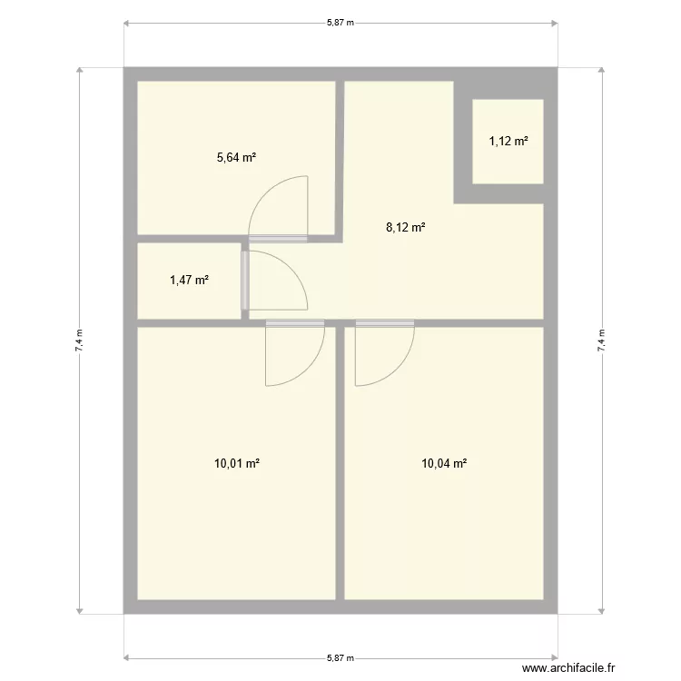 Duplex 1er. Plan de 