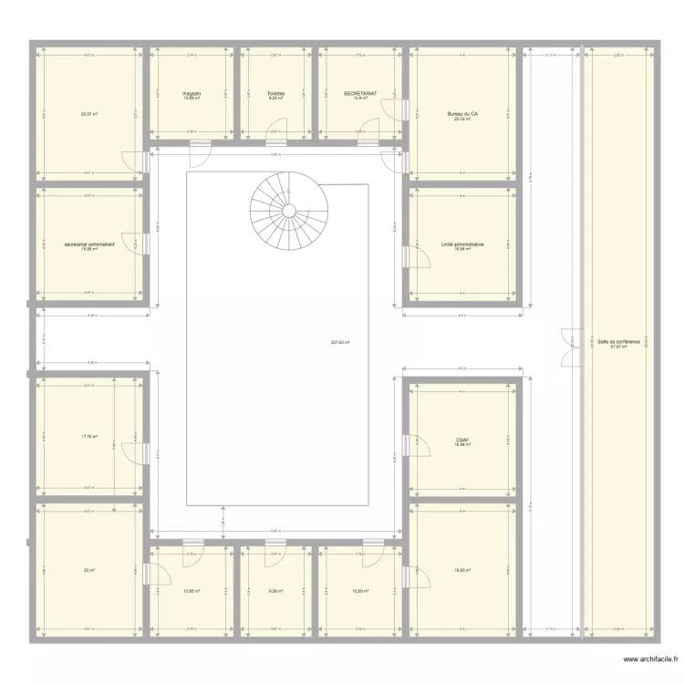 CNN Porto Novo Premier &eacute;tage. Plan de 