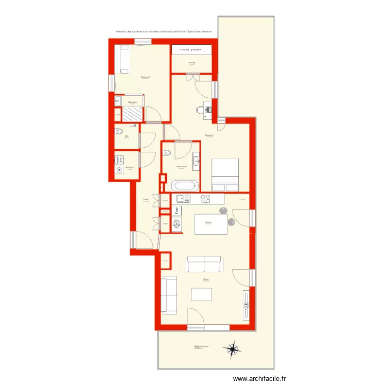BI 2395 non c&ocirc;t&eacute;. Plan de 