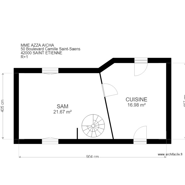 VV AZZA 42000 ST ETIENNE. Plan de 0 pièce et 0 m2