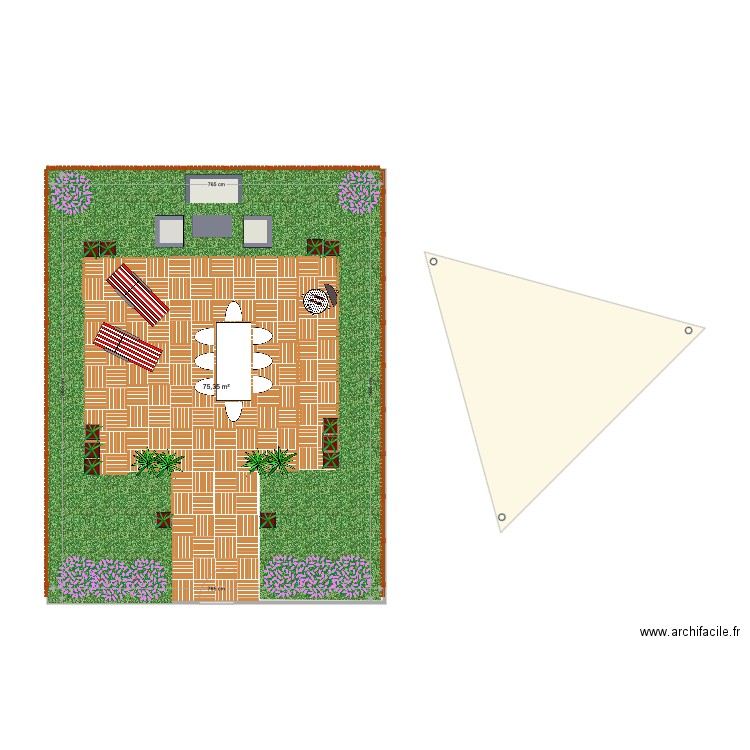 TERRASSE V2. Plan de 0 pièce et 0 m2