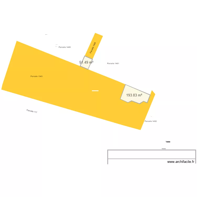 Garage Plan de masse. Plan de 