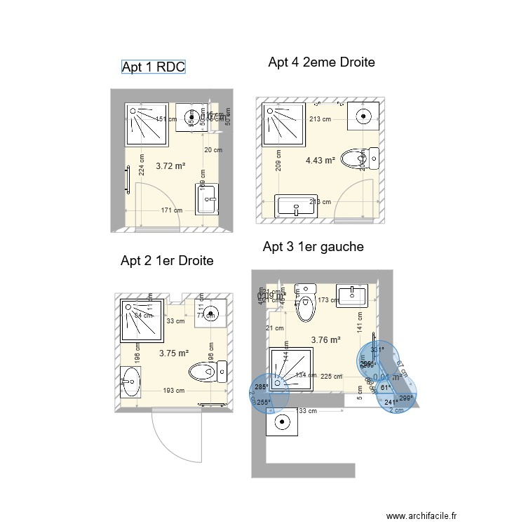 salles de bain Molières. Plan de 0 pièce et 0 m2