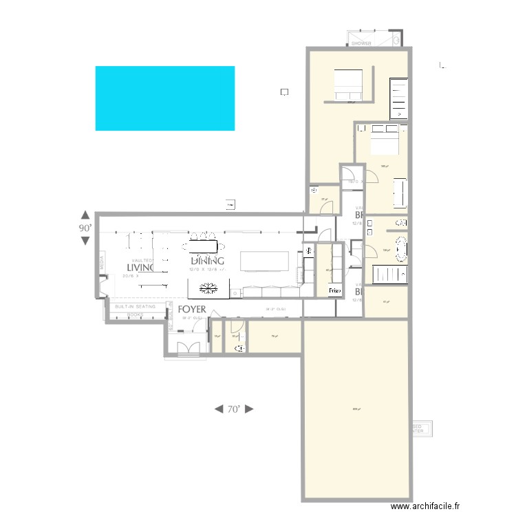 varenne chambre pointe. Plan de 0 pièce et 0 m2