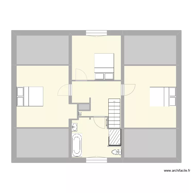 combles Bareido. Plan de 