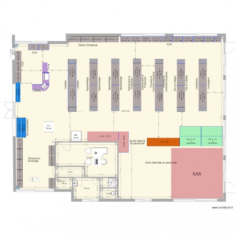 Aménagement BS2 Sept 2016. Plan de 0 pièce et 0 m2