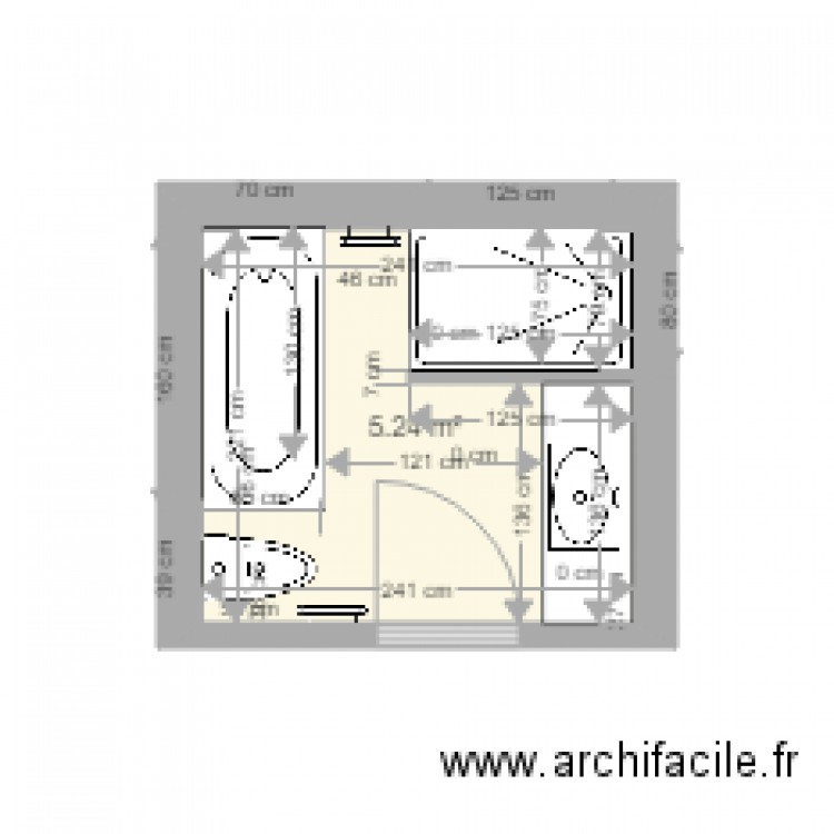 SDB 6. Plan de 0 pièce et 0 m2