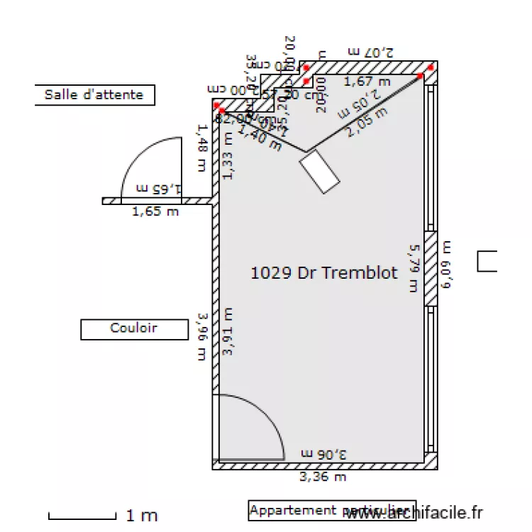 1029 Dr Tremblot. Plan de 