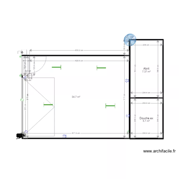 GARAGE. Plan de 