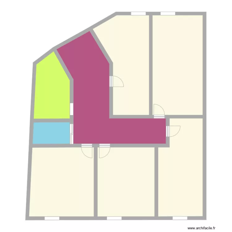 LES CARRES PEGASE avant passerelle ss meubles. Plan de LES CARRES PEGASE avant passerelle ss meubles. Plan de