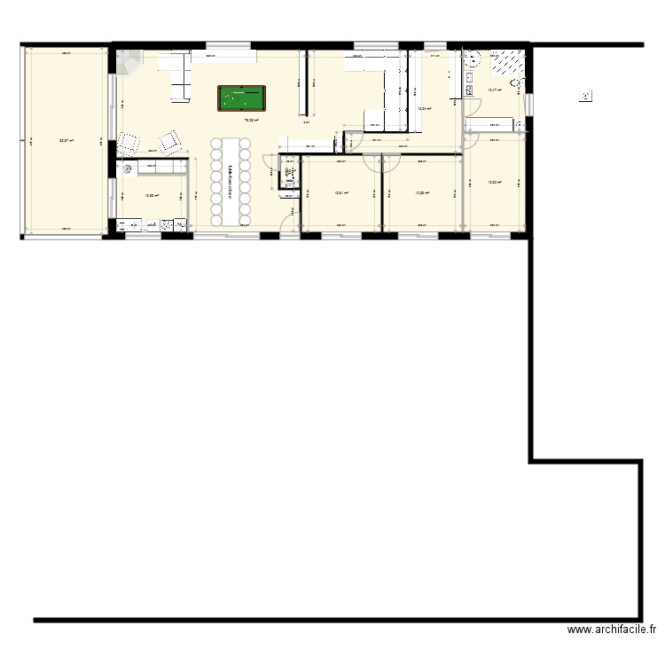 maison1. Plan de 9 pièces et 183 m2