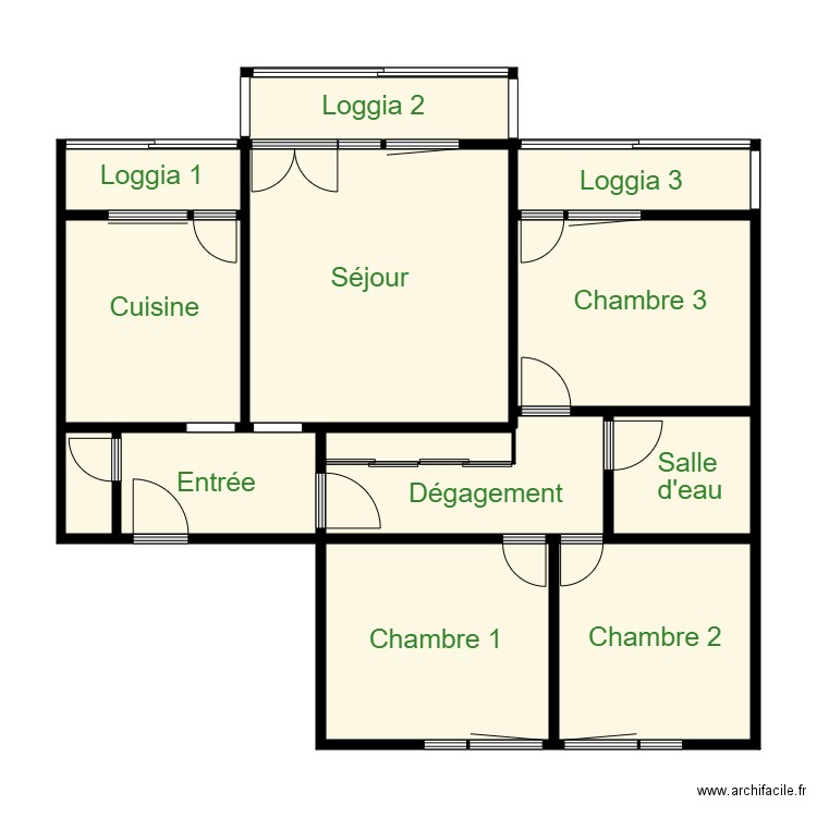 ZOUANE. Plan de 0 pièce et 0 m2