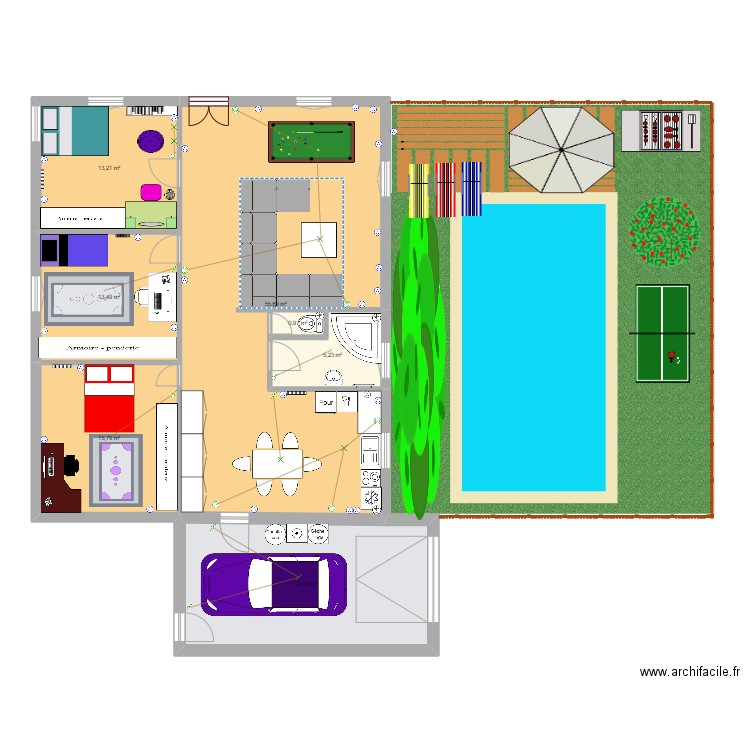 villa 120m2. Plan de 0 pièce et 0 m2