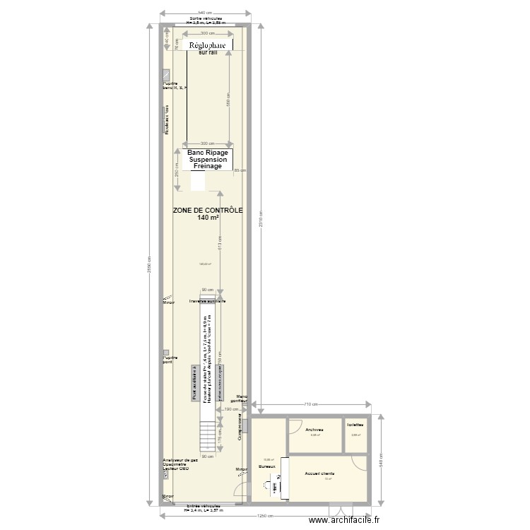 CCT VL LE HOUGA. Plan de 5 pièces et 174 m2