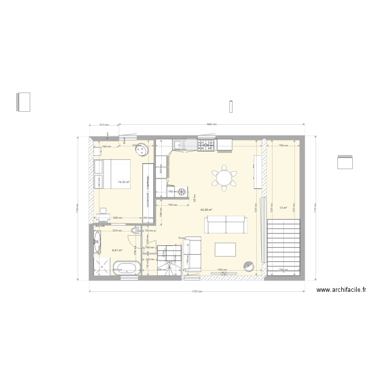 PLAN  15 GM ETAGE . Plan de 0 pièce et 0 m2