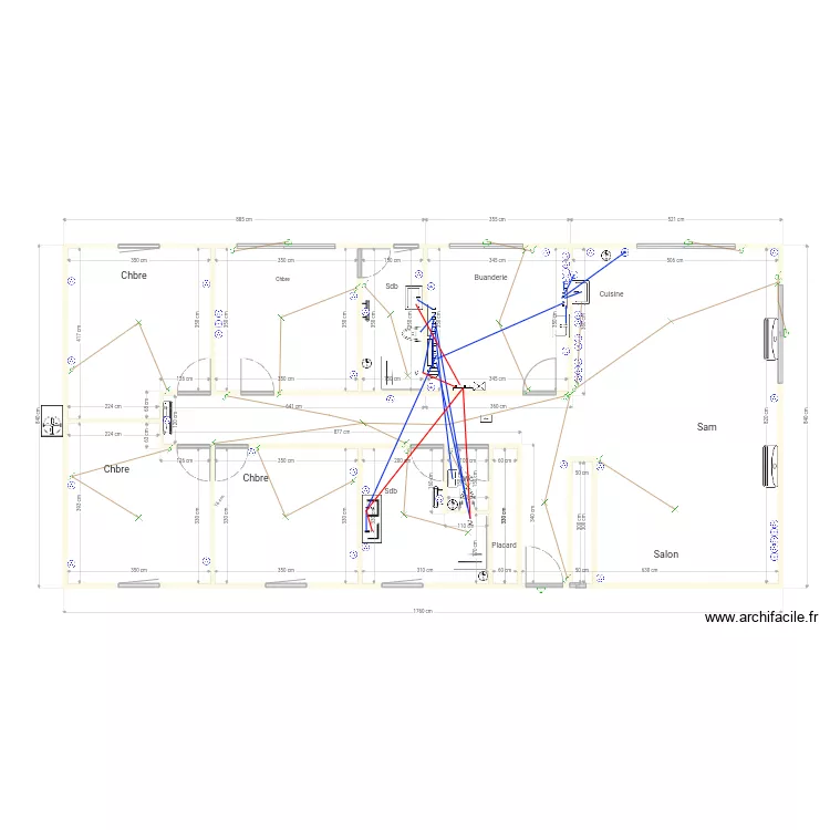 Plan elec plomberie. Plan de 