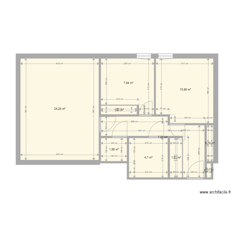 Chambre. Plan de 0 pièce et 0 m2