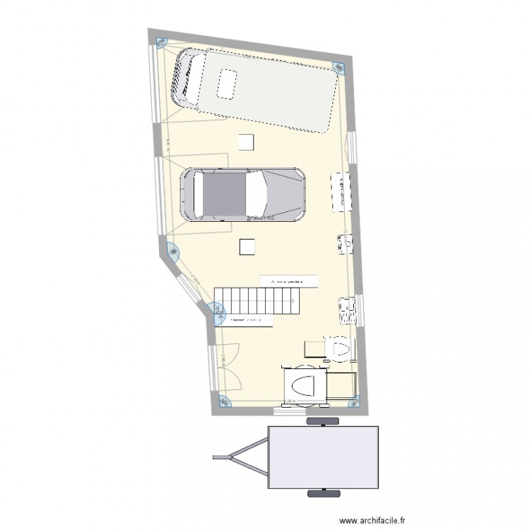 Garage. Plan de 0 pièce et 0 m2