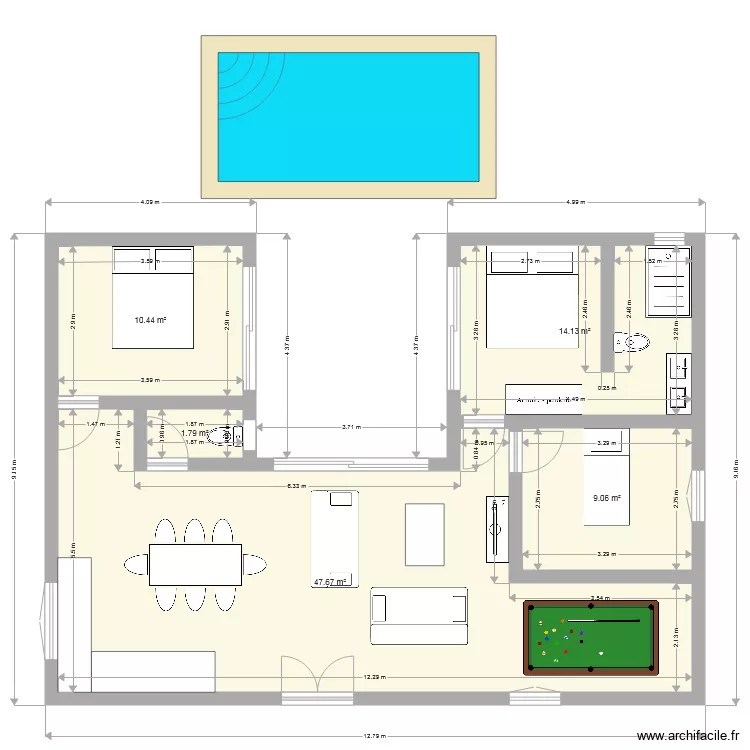 maison. Plan de maison. Plan de