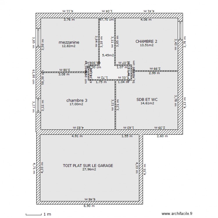 plan de l'étage adrian. Plan de 0 pièce et 0 m2