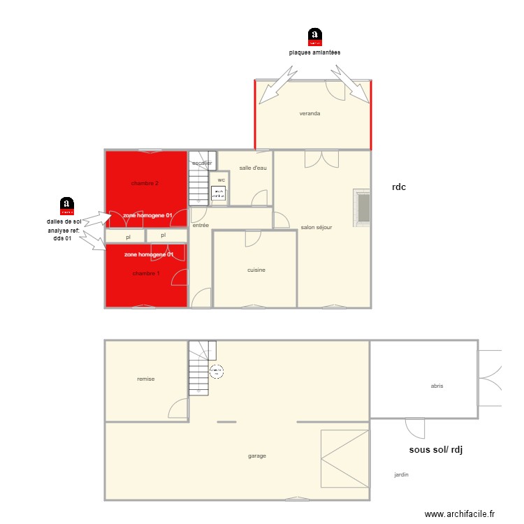 schwaab 1384 am. Plan de 14 pièces et 170 m2