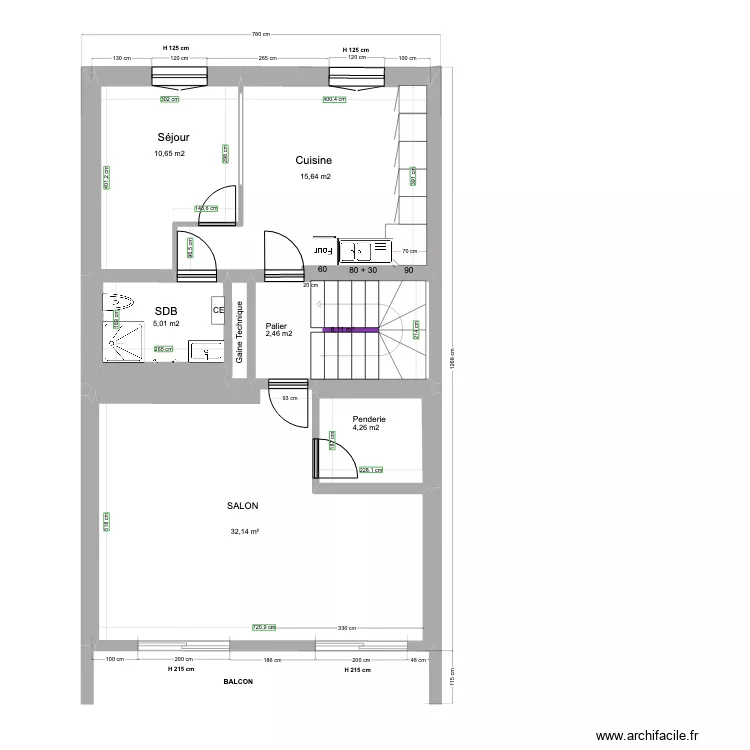 LOT B INDIVIDUELLE 1ER ETAGE 13 11 2021. Plan de LOT B INDIVIDUELLE 1ER ETAGE 13 11 2021. Plan de