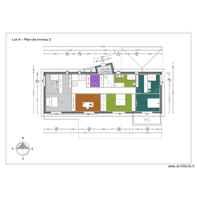 Etage  V1. Plan de 0 pièce et 0 m2