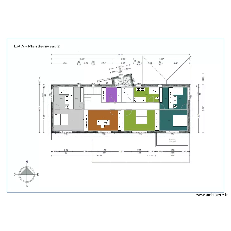 Etage V1. Plan de Etage V1. Plan de