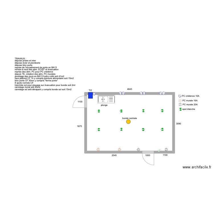 LE LUZ CUISINE. Plan de 0 pièce et 0 m2