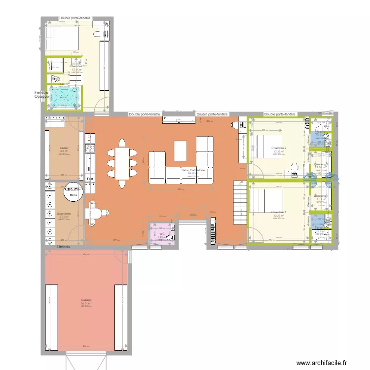 Maison Mansart portrait. Plan de 