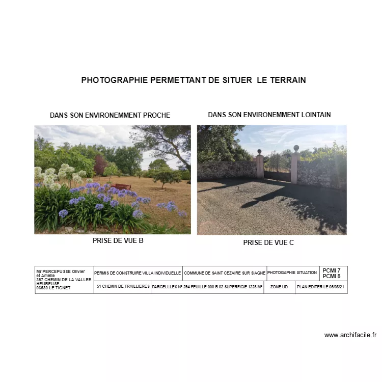 PCMI7 ET 8 . Plan de 