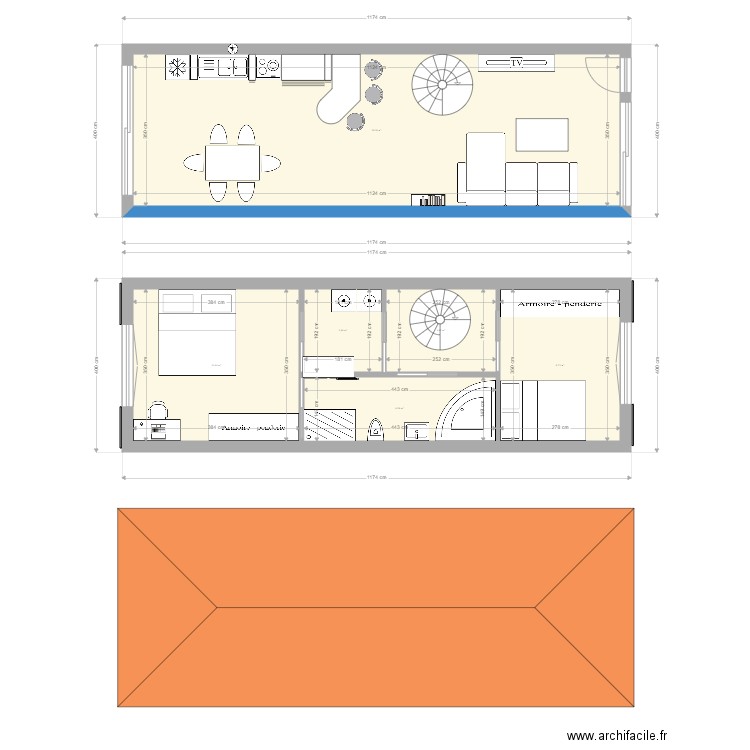 maison caux et sauzens. Plan de 0 pièce et 0 m2