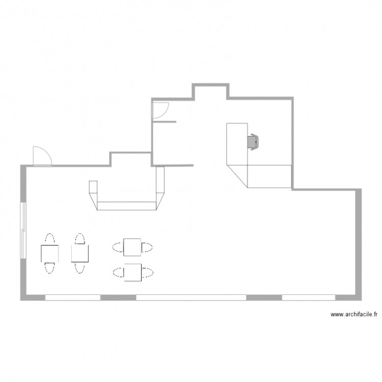 etat des lieux Accueil hôtel. Plan de 0 pièce et 0 m2