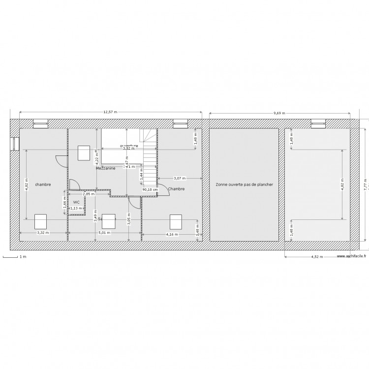 etage pour PC projet. Plan de 0 pièce et 0 m2