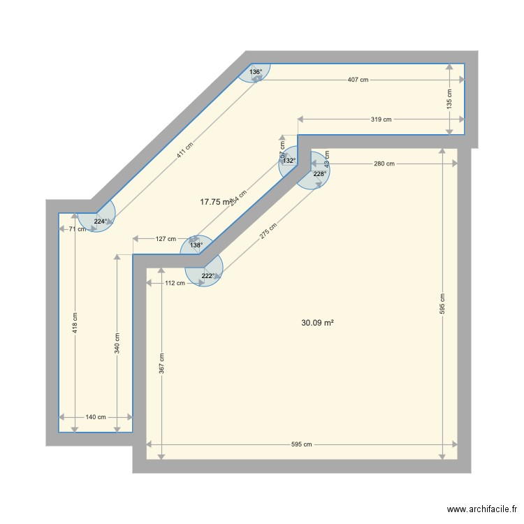 Garenne Salon Balcon. Plan de 0 pièce et 0 m2