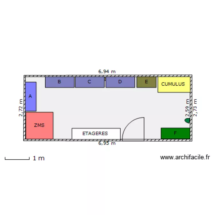 DEPOT ARMES. Plan de 