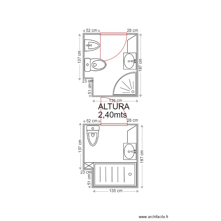 PAULA PUGES BAÑO 2. Plan de 0 pièce et 0 m2