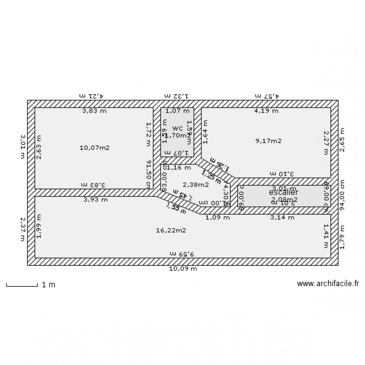 etage corse. Plan de 0 pièce et 0 m2